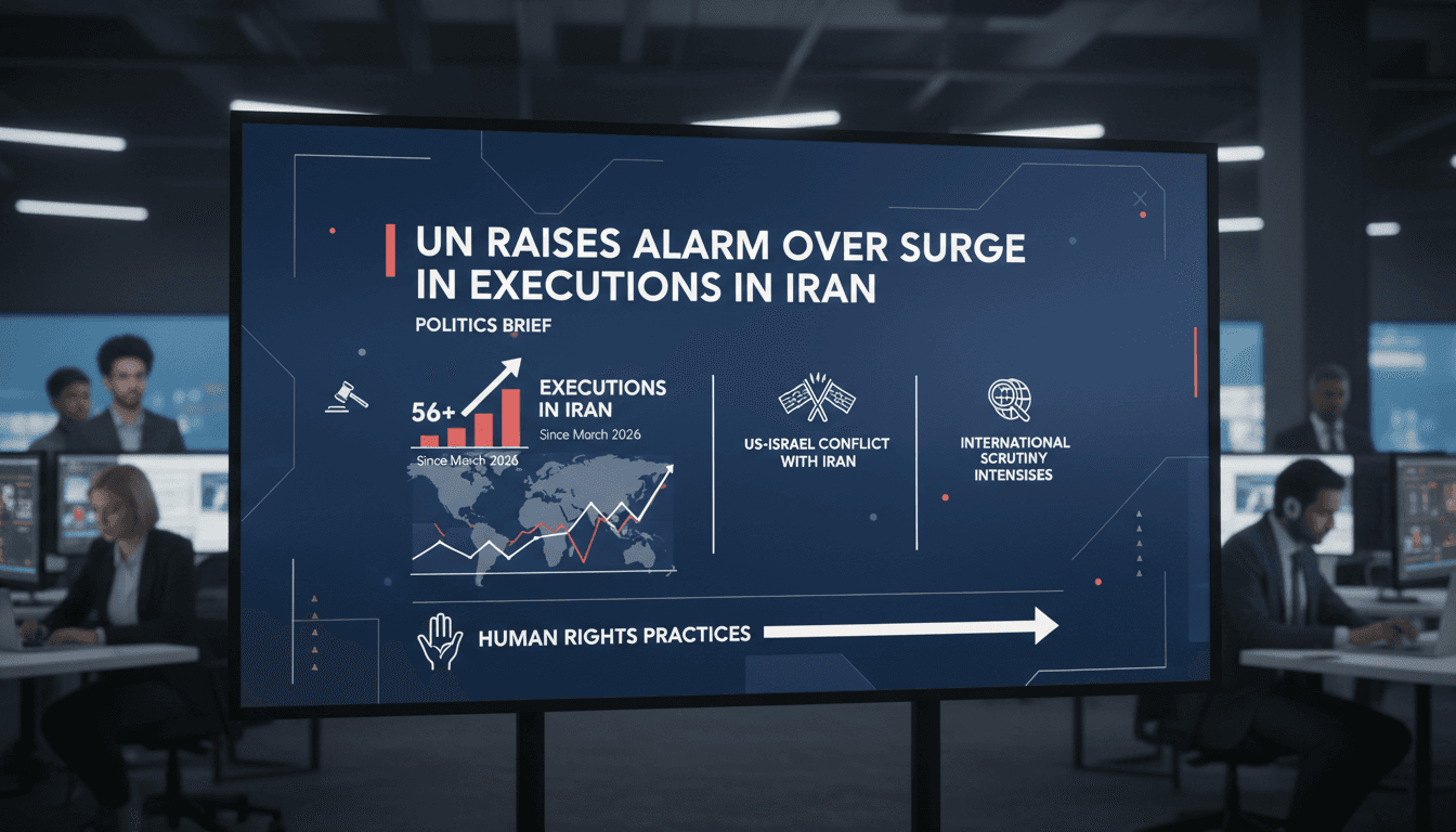 UN raises alarm over executions in Iran amidst geopolitical tensions.