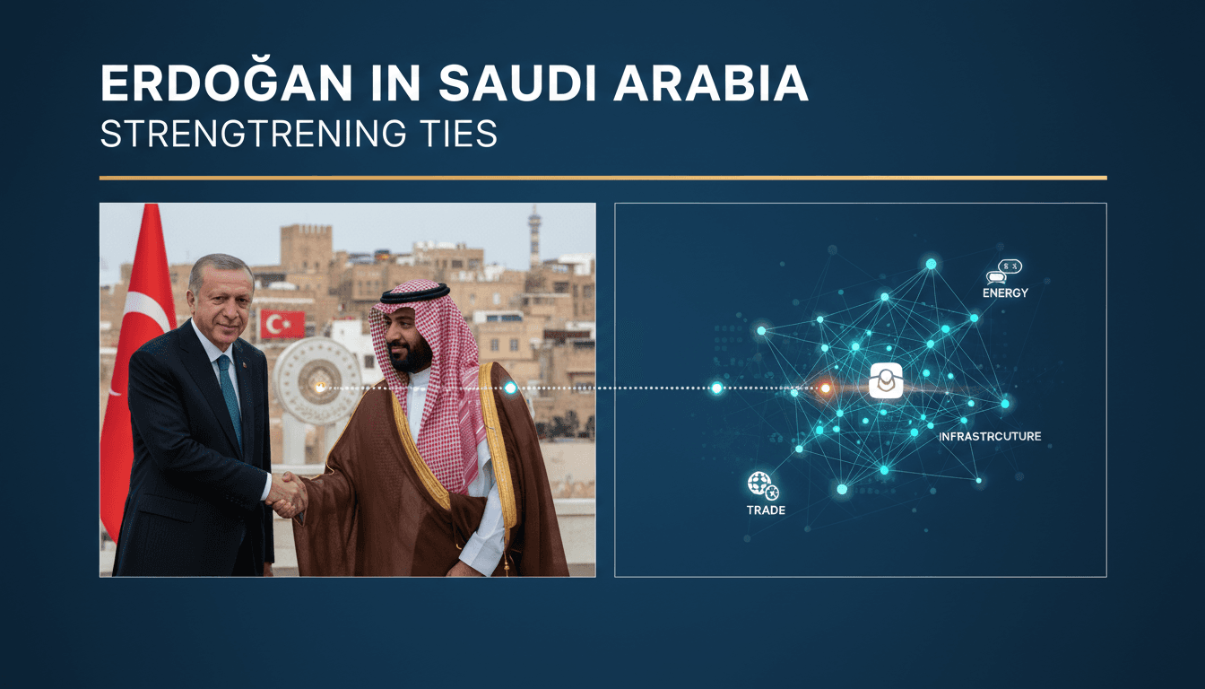 Turkish President Erdoğan during his official visit to Saudi Arabia.