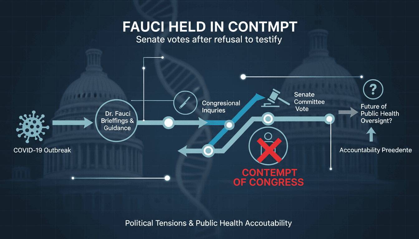 Senate Committee Votes to Hold Dr. Fauci in Contempt of Congress
