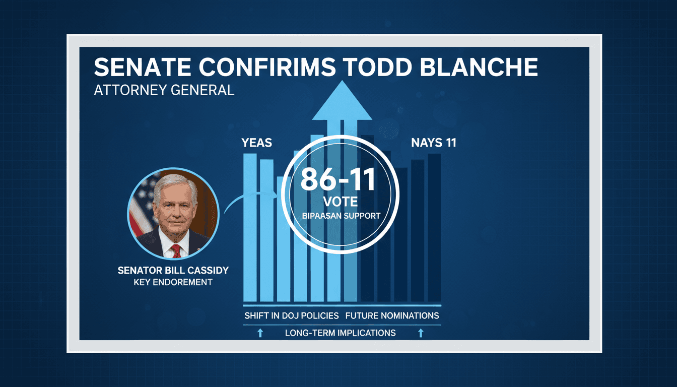 Todd Blanche confirmed as Attorney General in Senate vote