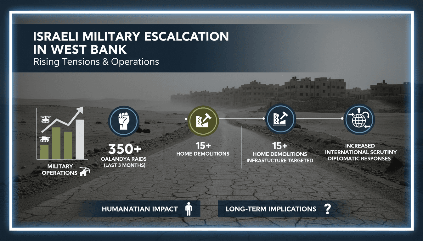 Israeli military operations in Qalandiya, West Bank