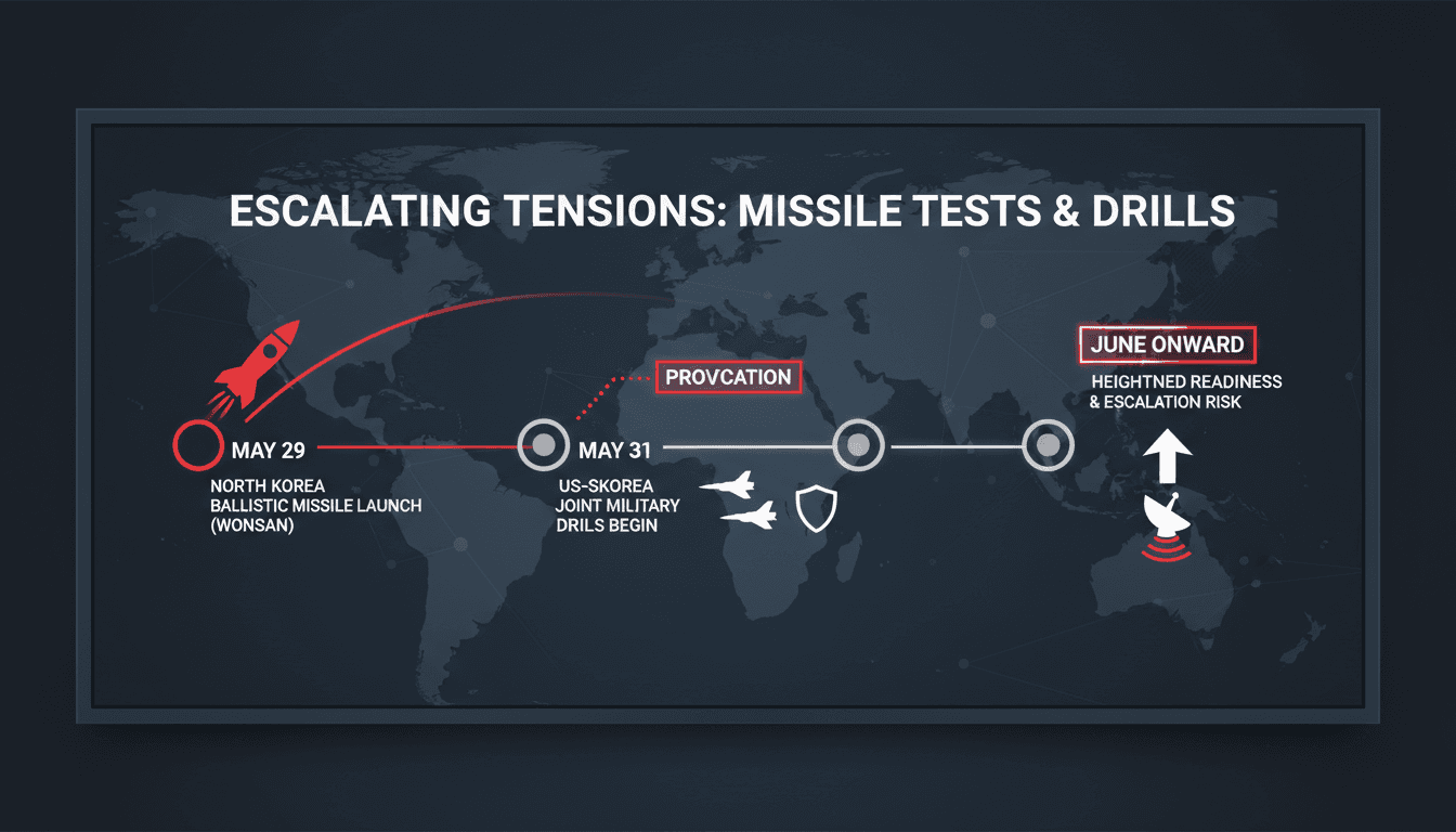 North Korea conducts ballistic missile test ahead of US-South Korea military drills