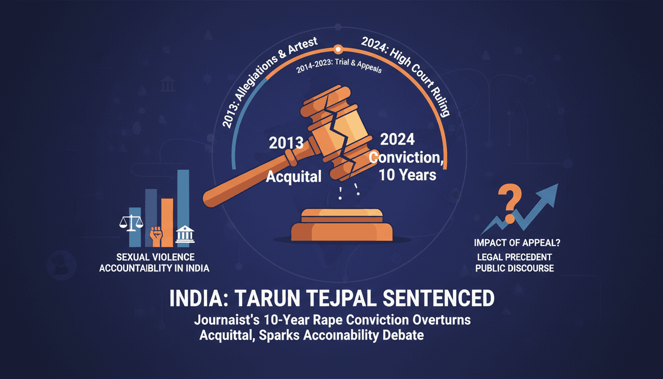 Tarun Tejpal sentenced to 10 years for rape conviction in India