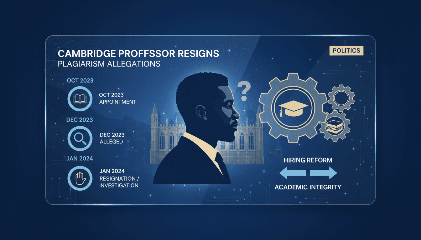 Cambridge University campus with a focus on academic integrity issues.