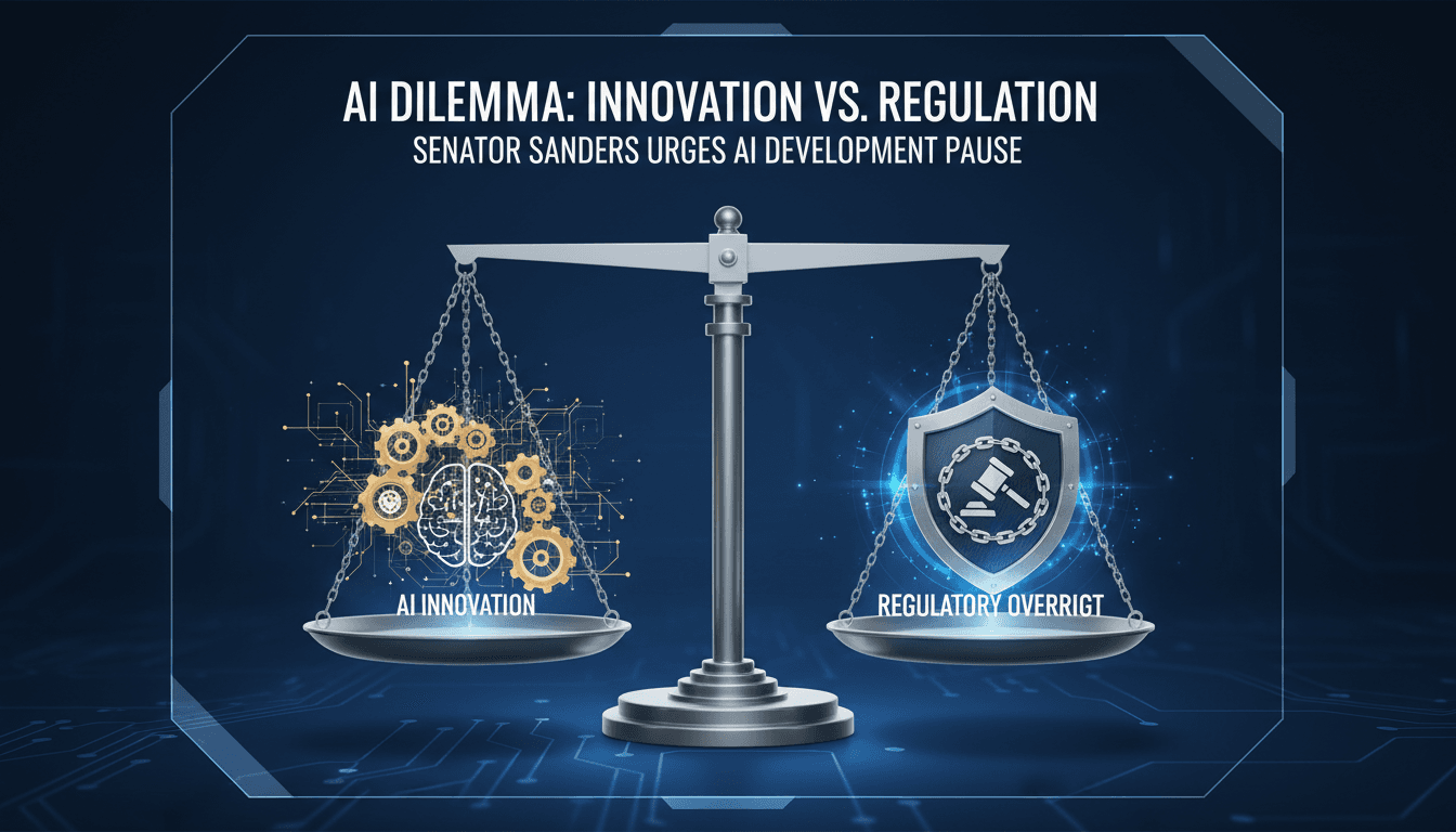 Senator Bernie Sanders addressing AI safety concerns in a letter to tech leaders.