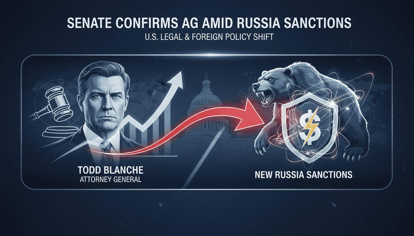Senate Confirms Todd Blanche as Attorney General Amid New Sanctions on Russia