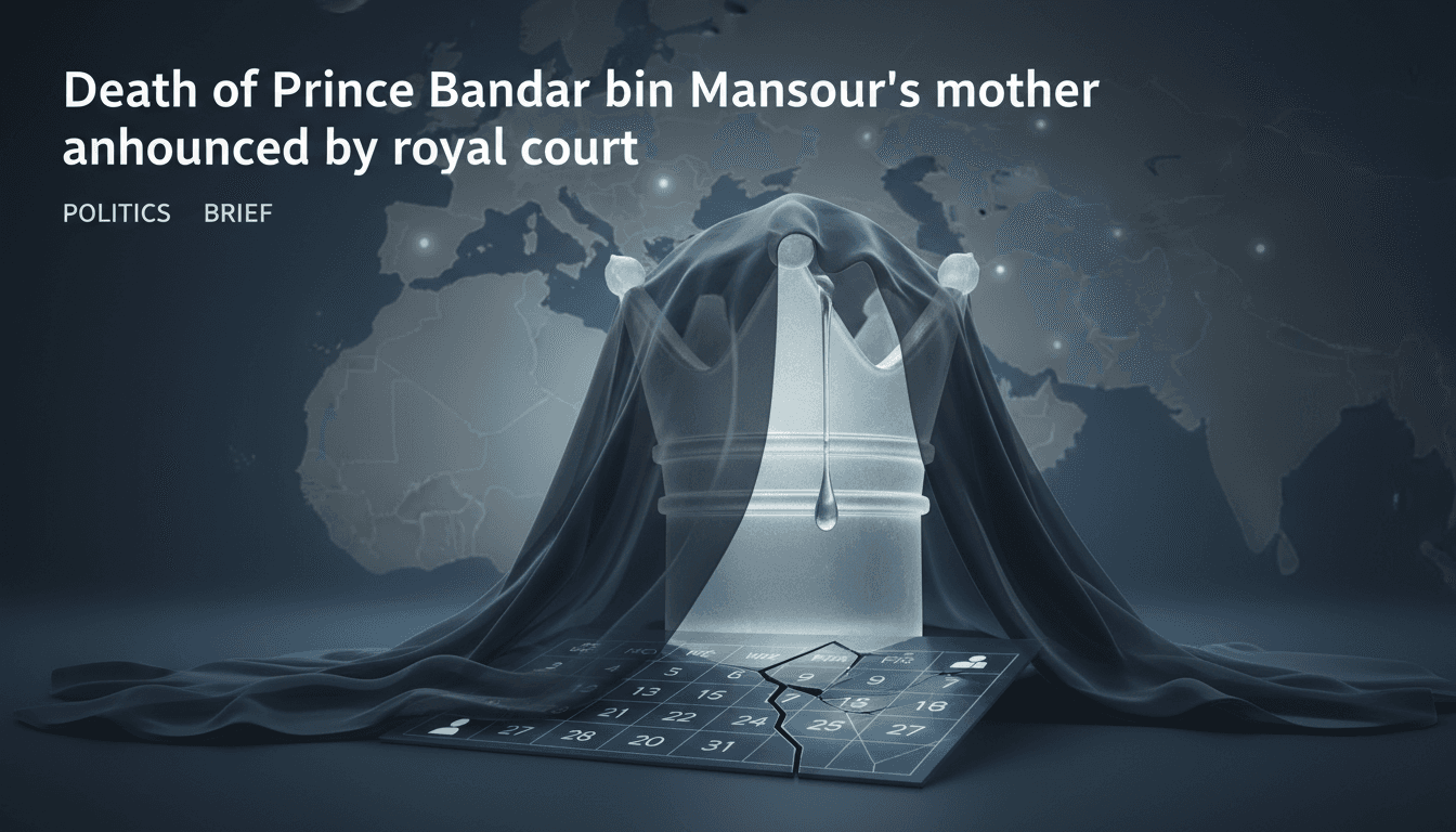 Funeral prayer for Prince Bandar bin Mansour's mother at the Grand Mosque in Mecca