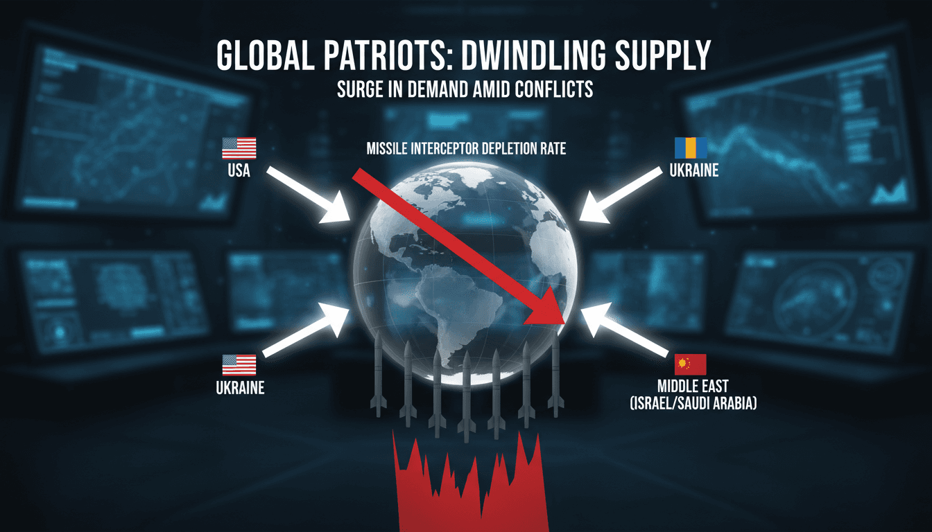 U.S. Patriot missile system in action during military exercises