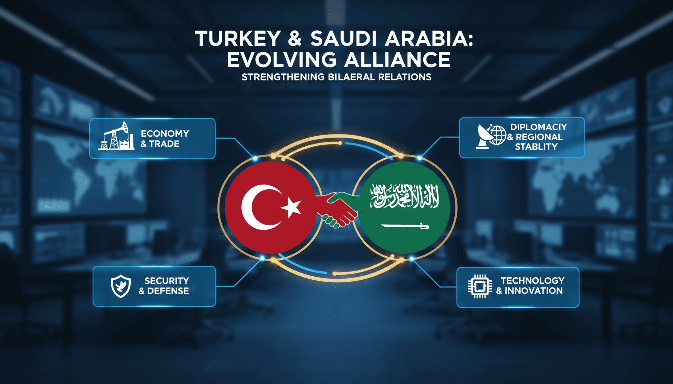 Turkish President Erdoğan and Crown Prince Mohammed bin Salman during their meeting in Saudi Arabia.
