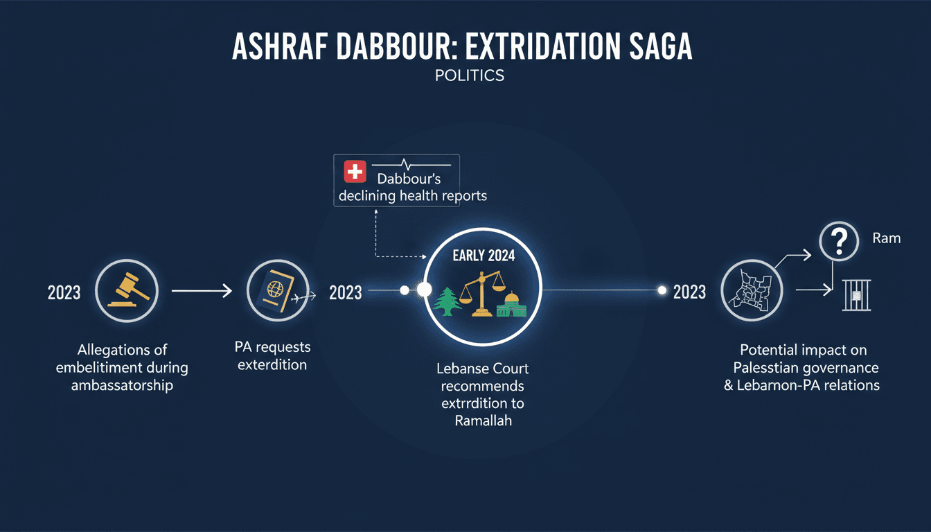 Lebanese judiciary recommends extradition of former Palestinian ambassador Ashraf Dabbour to Ramallah