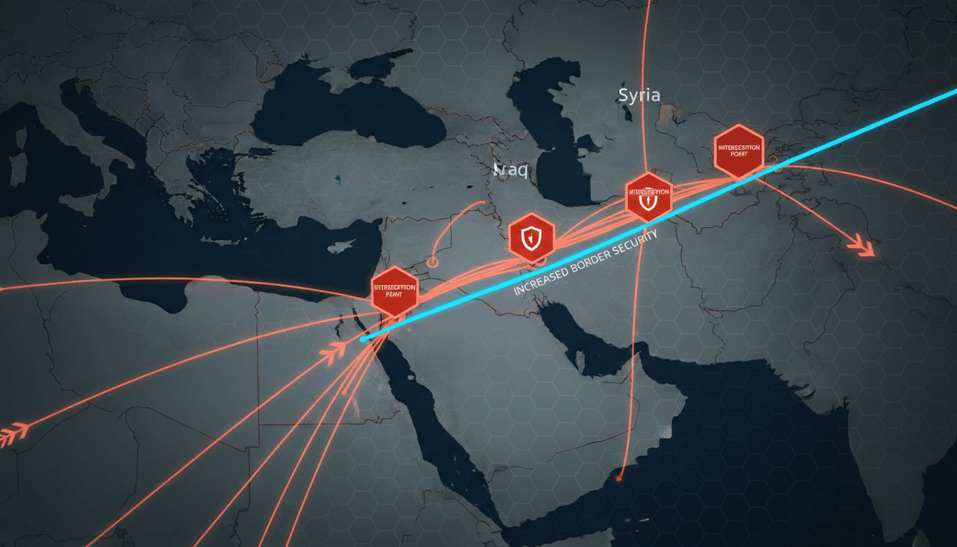 Syrian authorities intercepting a weapons shipment in Tartus