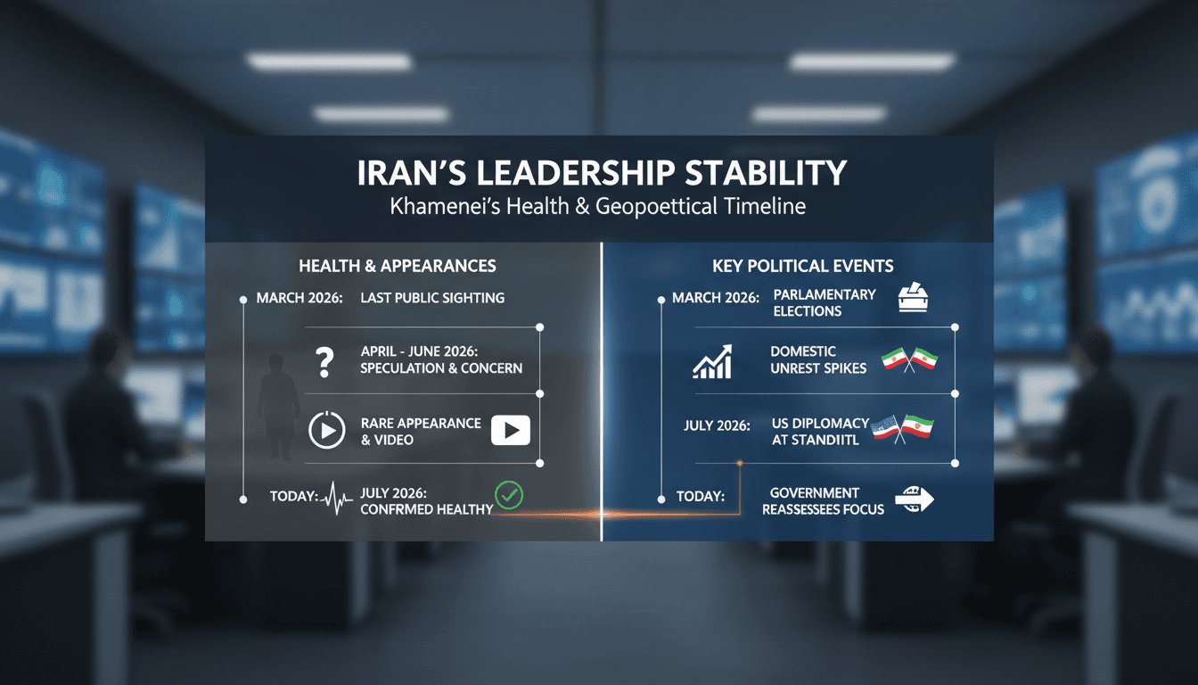 Supreme Leader Khamenei during a public appearance in Iran