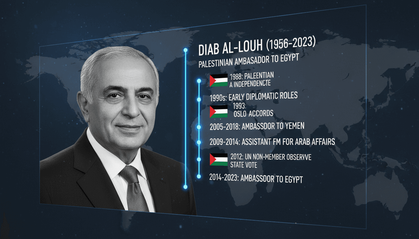 Palestinian Ambassador Diab Al-Louh during a diplomatic event