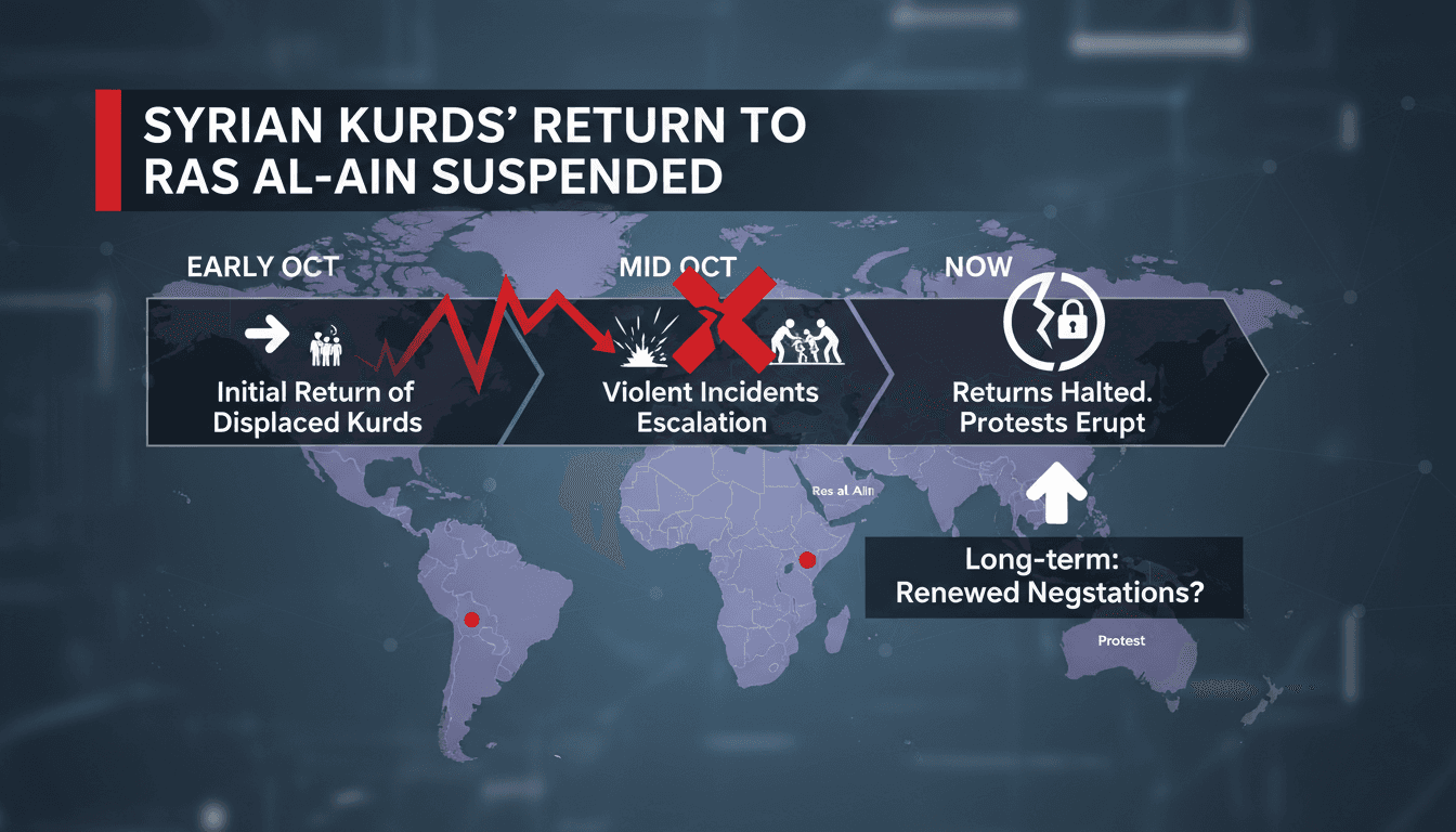 Syrian Kurds protesting in response to violence during return efforts