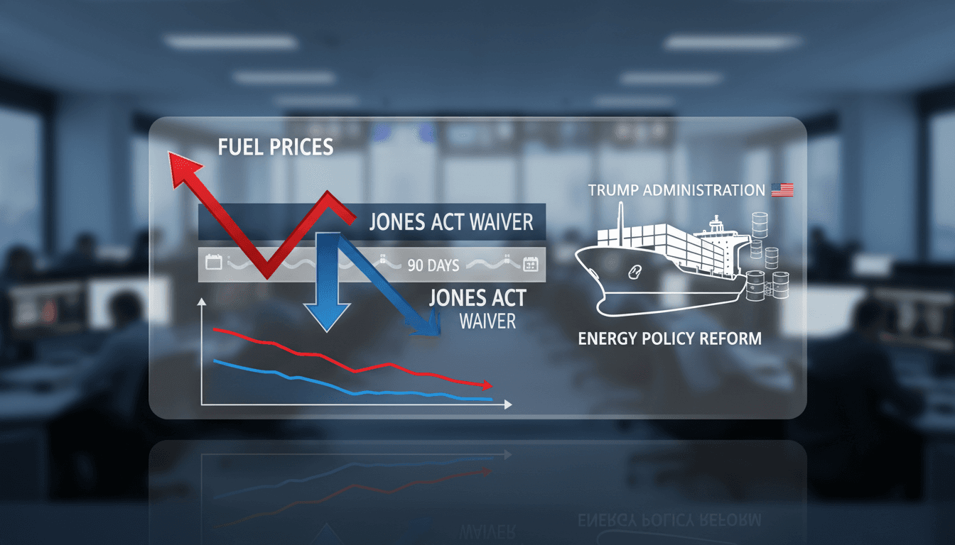 President Trump announces the extension of the Jones Act waiver to address rising energy costs.