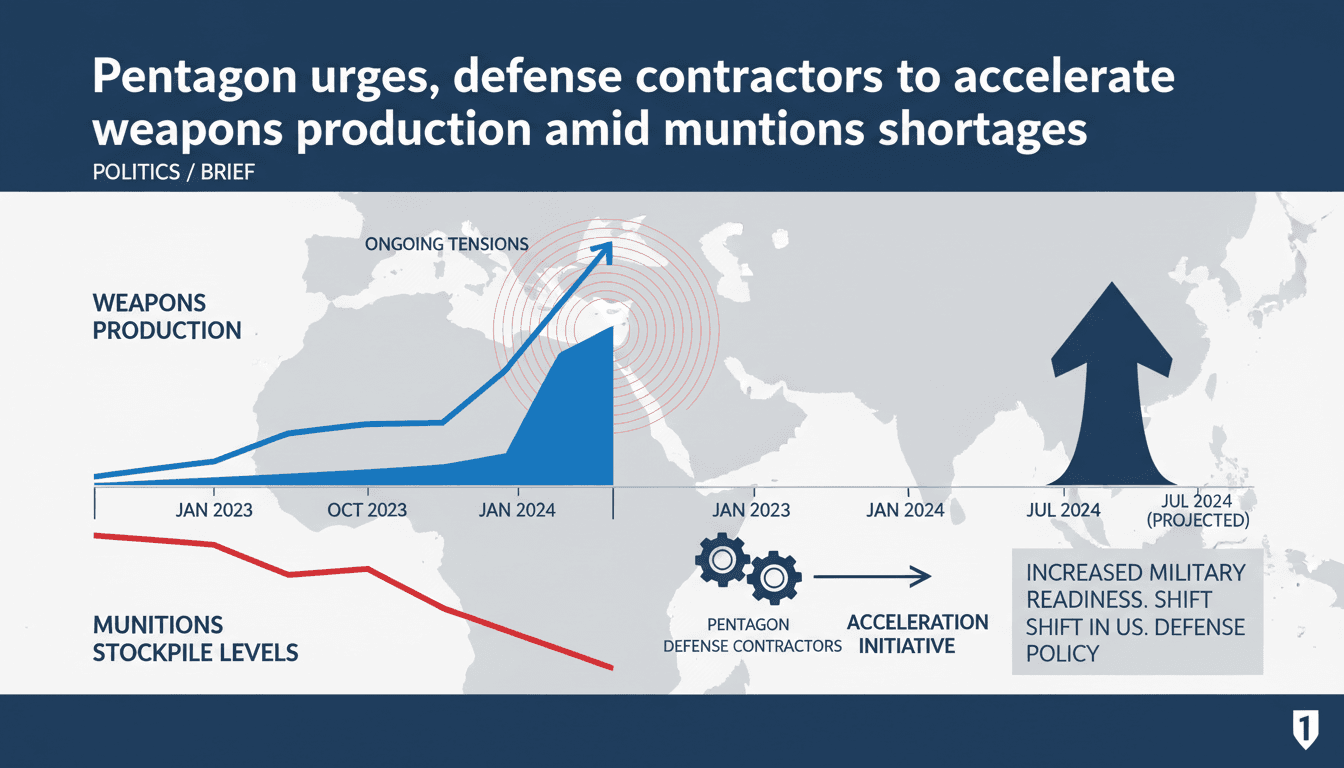 Pentagon memo urging defense contractors to increase weapons production