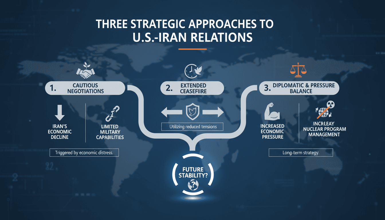 President Trump discussing U.S.-Iran relations strategies