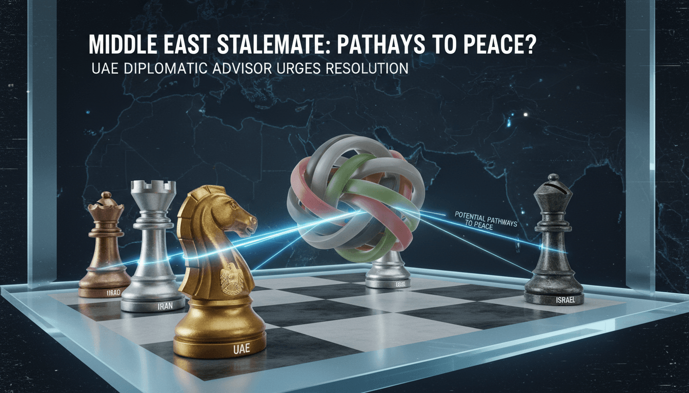 Anwar Gargash speaking on Middle Eastern diplomacy and stability
