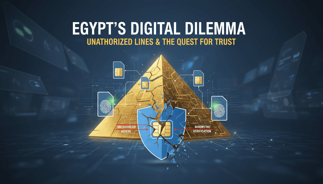 Egypt's telecom regulator investigates unauthorized mobile line registrations.