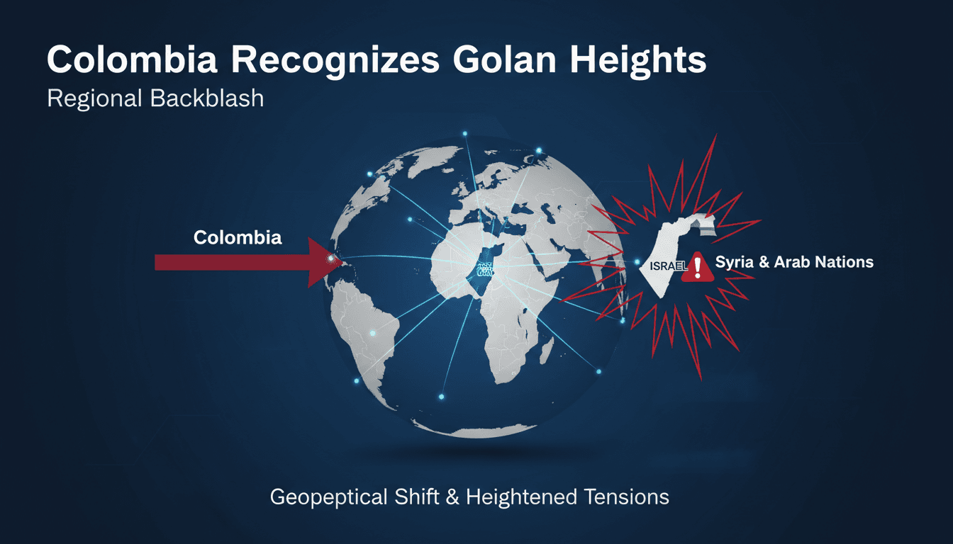 Map highlighting the Golan Heights and its geopolitical significance.