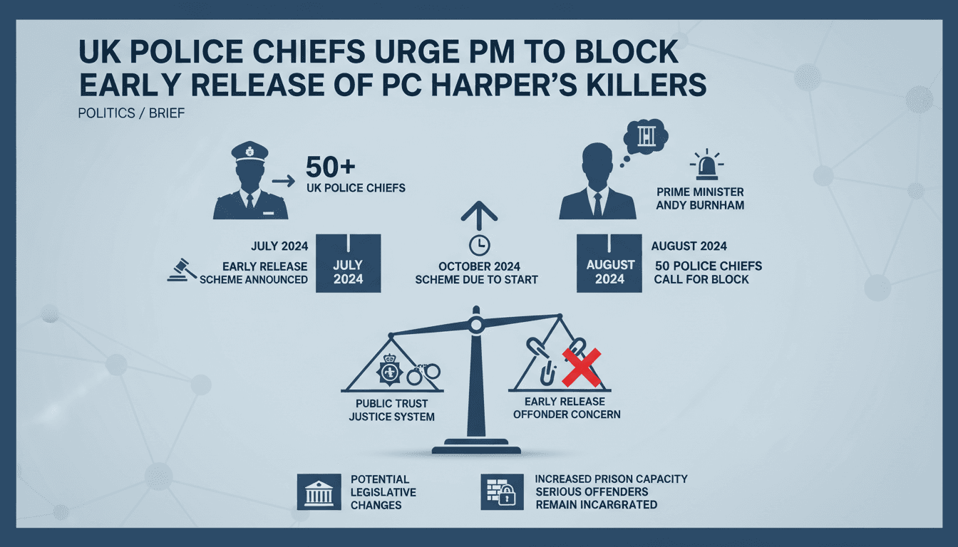 Police chiefs advocating for justice regarding PC Harper's killers