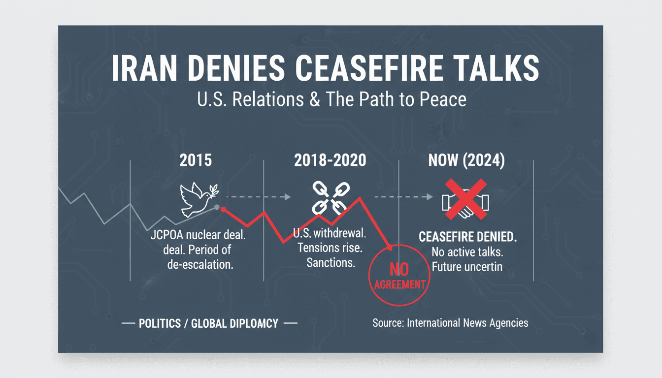 Iranian officials discussing ceasefire negotiations with the U.S.