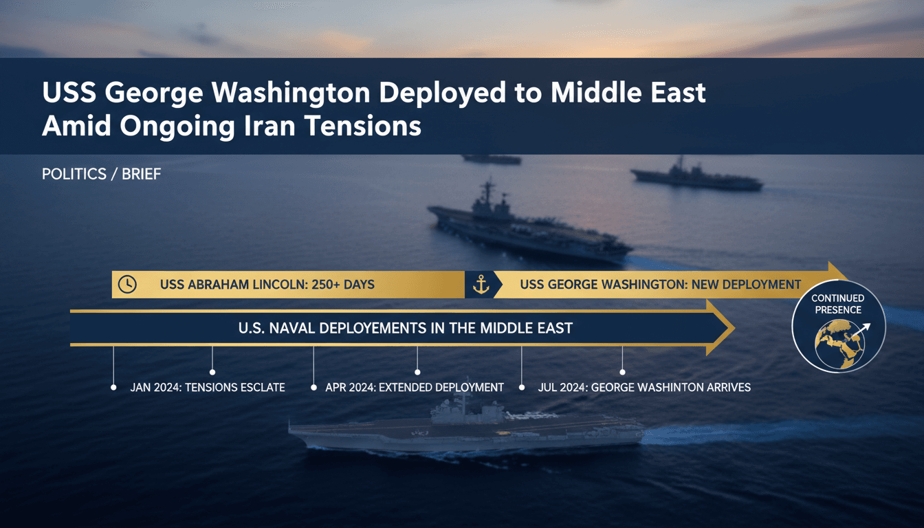 USS George Washington naval ship deployed in the Middle East