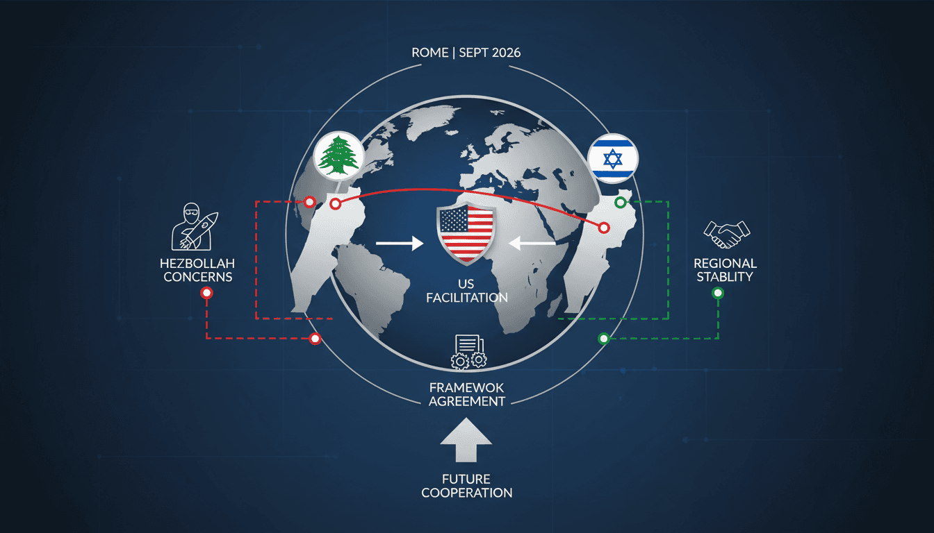 US mediates Lebanon-Israel negotiations in Rome, September 2026