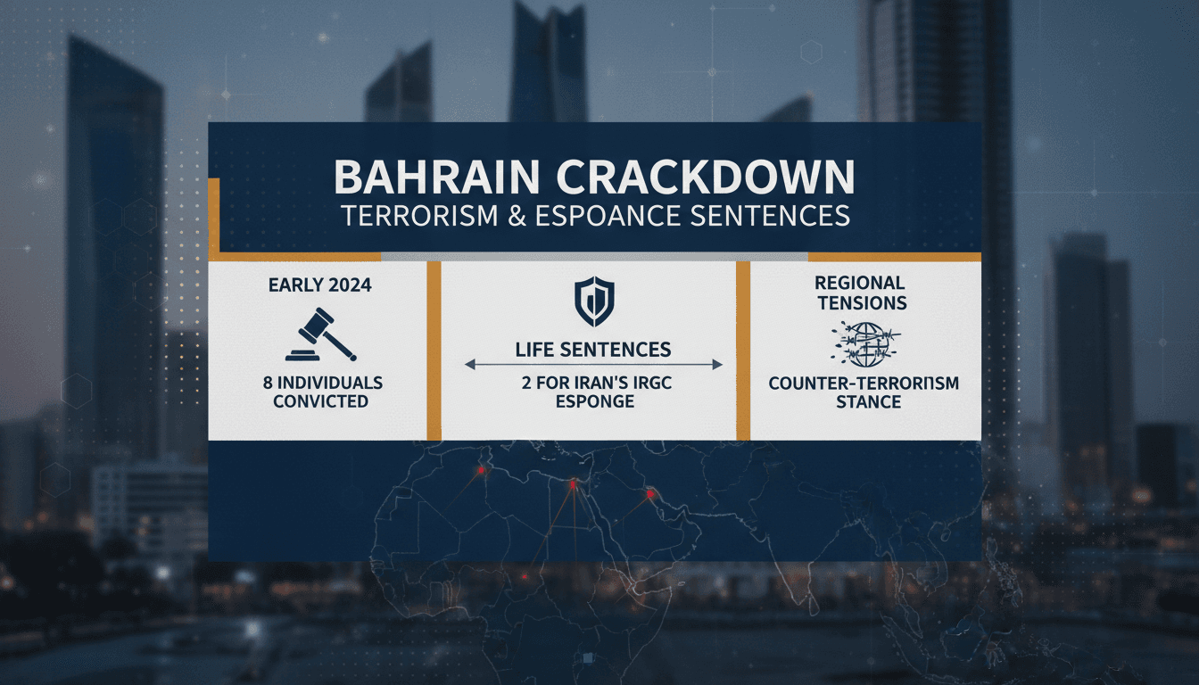 Bahrain court ruling on terrorism and espionage cases
