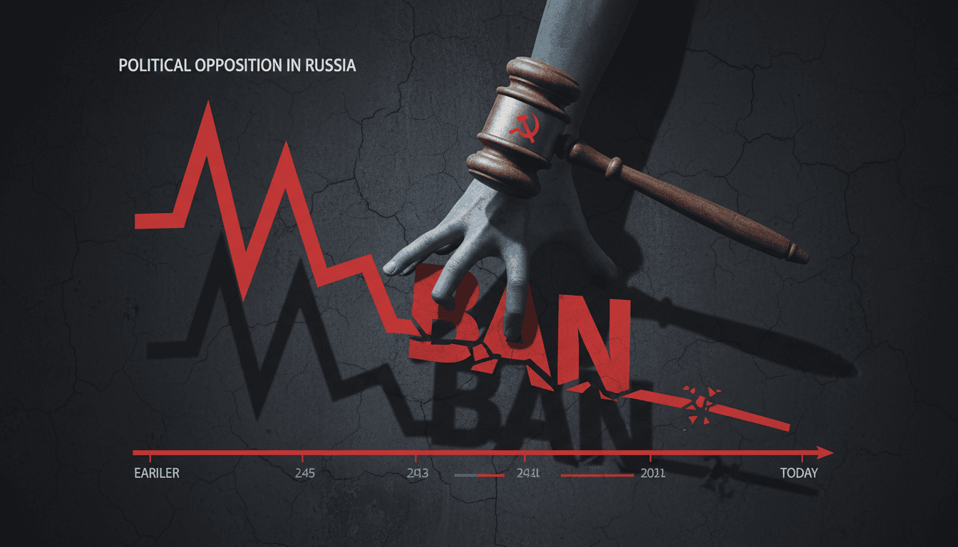 Protest against the ban of Yabloko party in Russia's elections