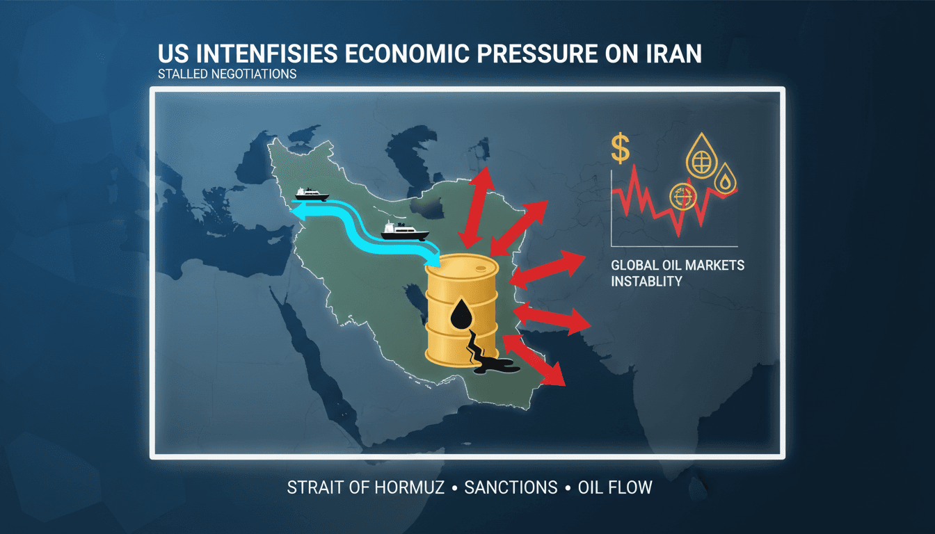 President Trump announcing new sanctions on Iran with oil market implications.