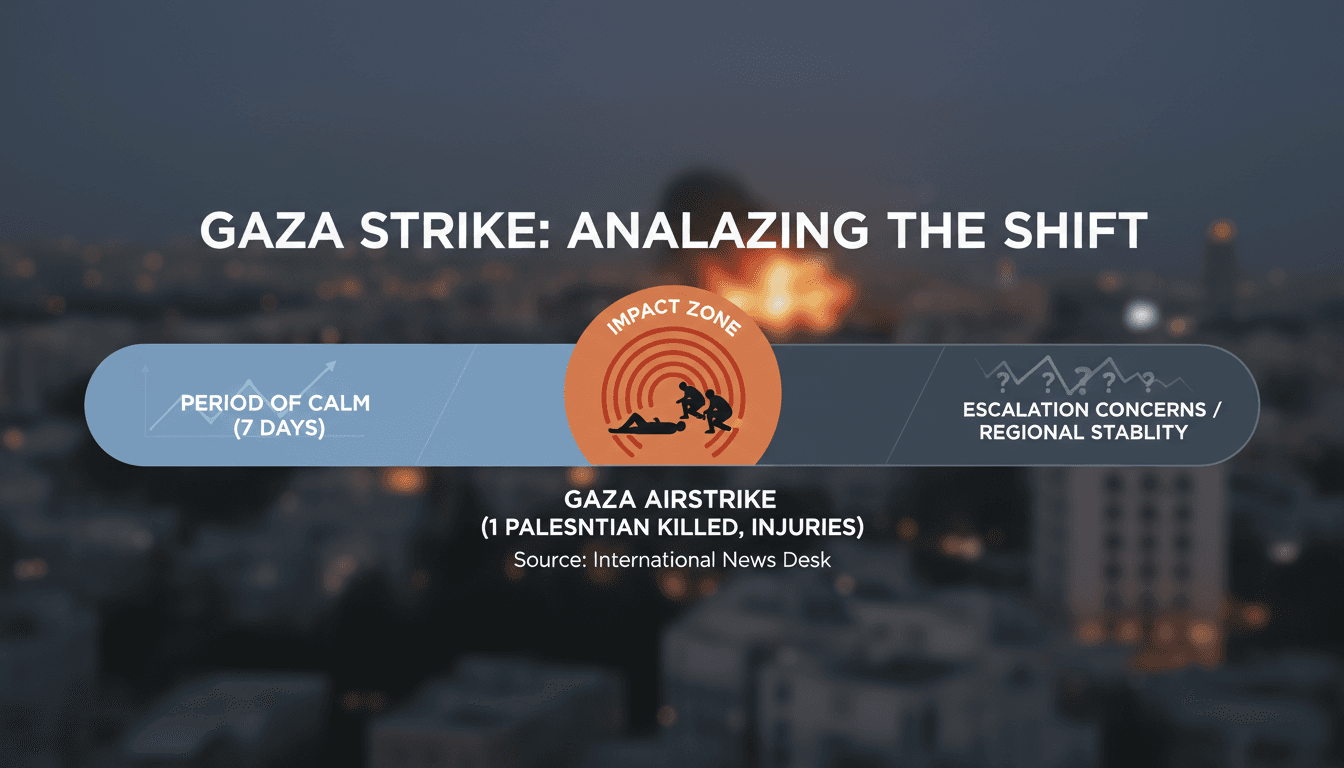 Aerial view of Gaza following an Israeli airstrike.