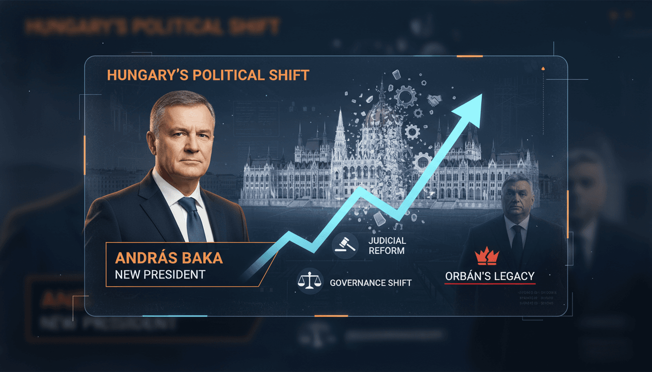 András Baka, newly elected president of Hungary, addressing parliament.