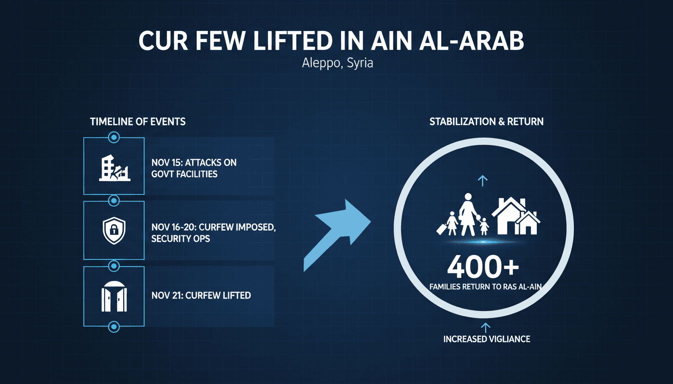 Curfew lifted in Ain al-Arab as security operations conclude