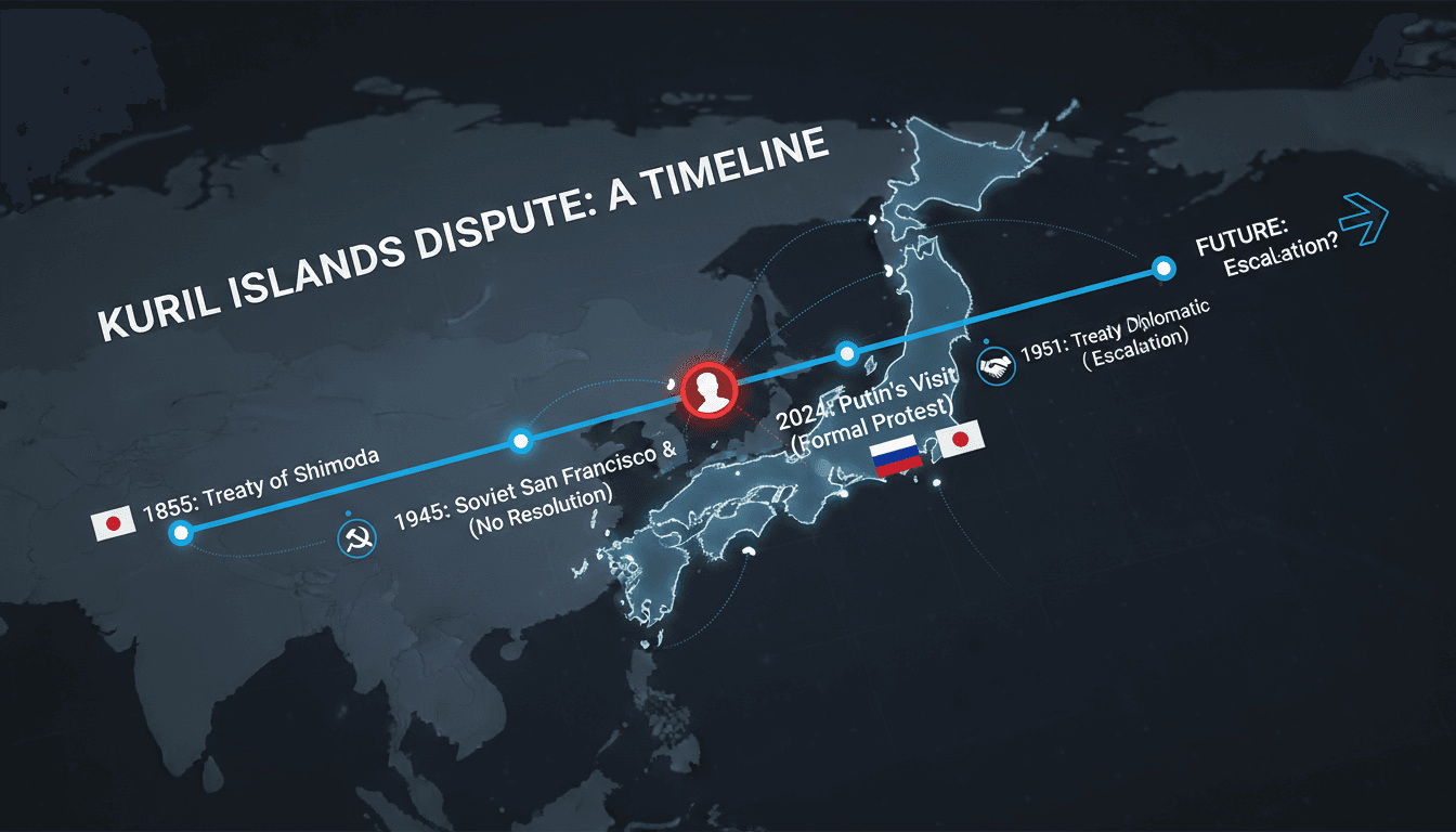 President Putin's visit to the Kuril Islands and its impact on Japan-Russia relations.