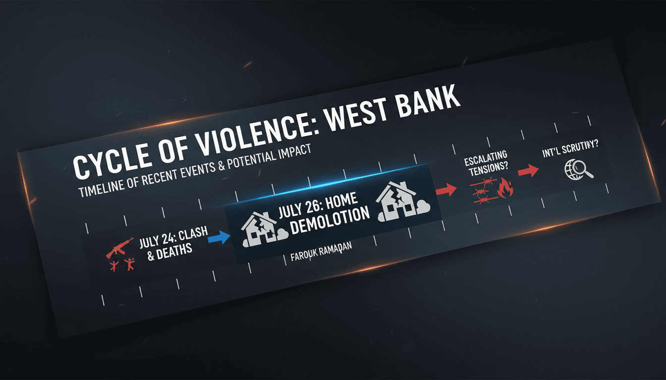 Israeli forces demolish home of Palestinian man in West Bank