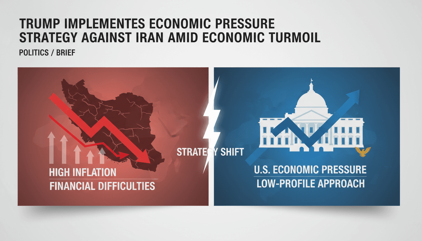 President Trump discussing economic strategies against Iran.