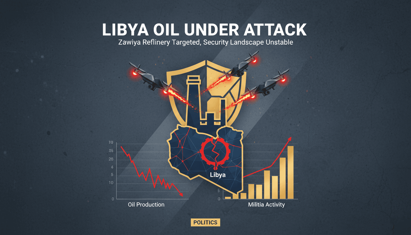 Libyan oil refinery under threat from drone attacks
