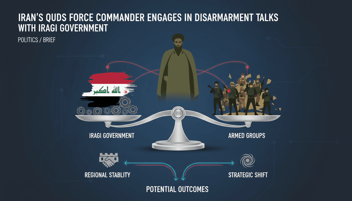 Iran's Quds Force Commander Engages in Disarmament Talks with Iraqi Government