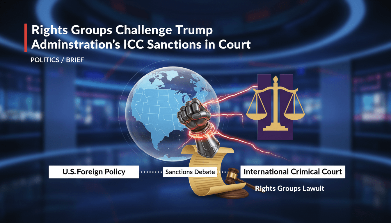Rights Groups Challenge Trump Administration's ICC Sanctions in Court