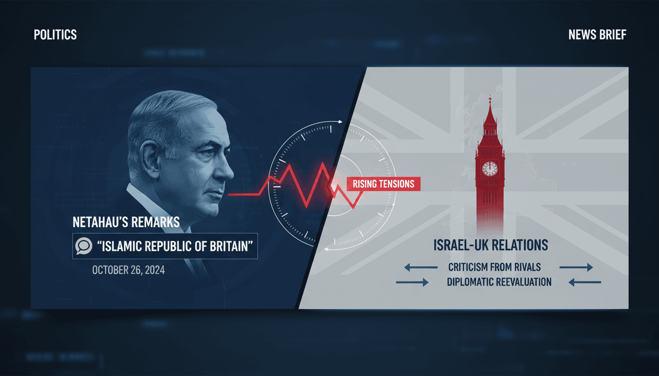 Israeli Prime Minister Benjamin Netanyahu during a podcast interview