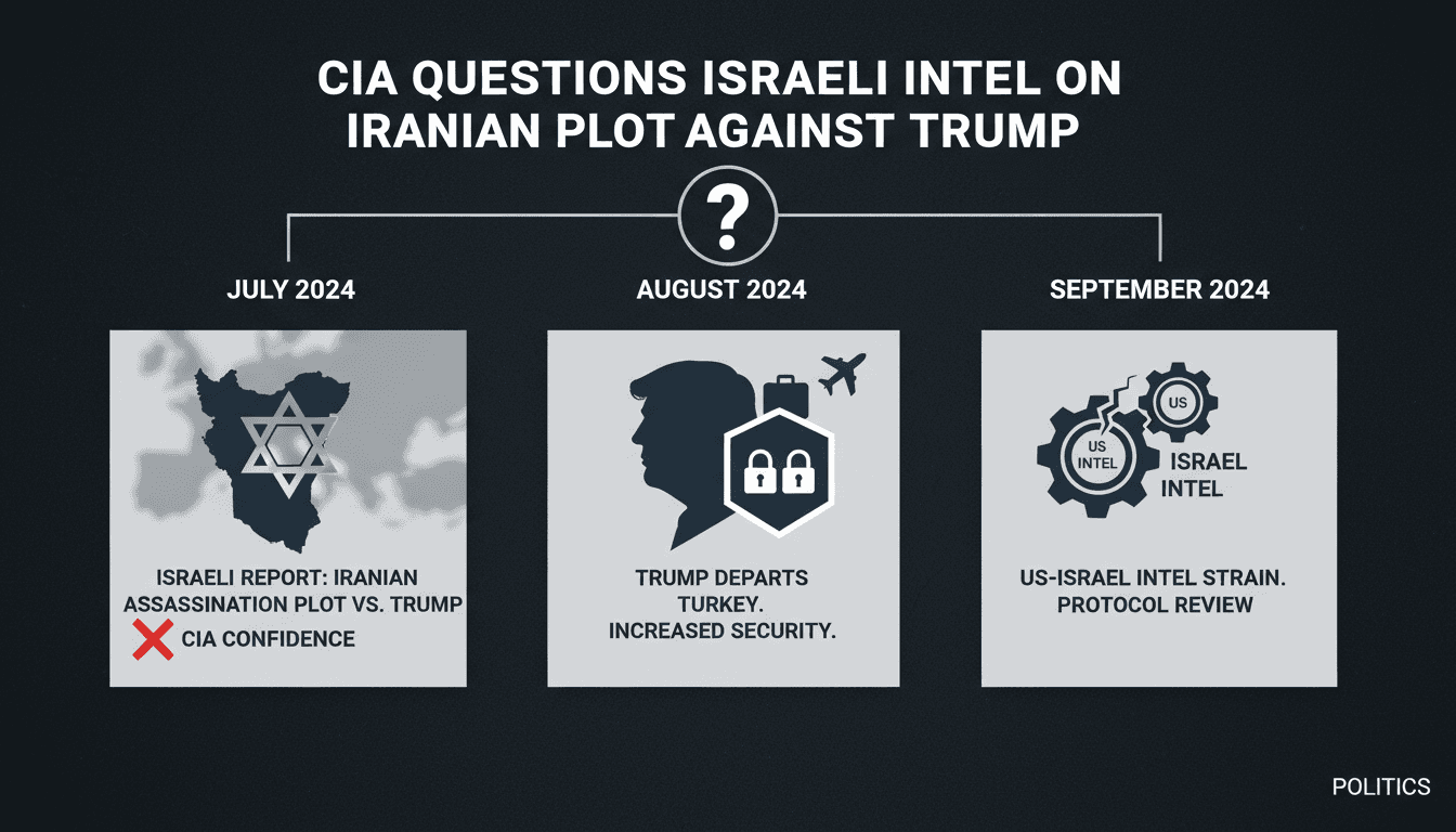CIA questions Israeli intelligence on assassination plot against Trump