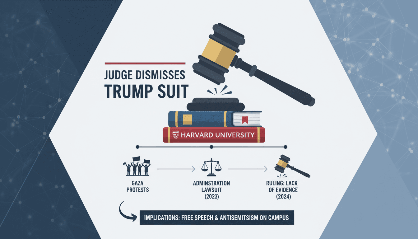 Federal Judge Dismisses Trump Administration's Lawsuit Against Harvard University