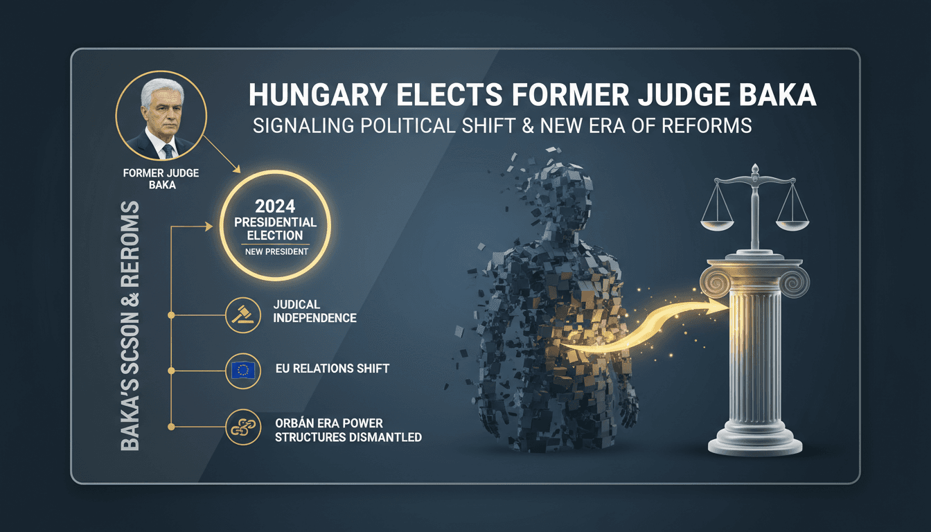 Hungary elects former judge Baka as new president signaling political shift
