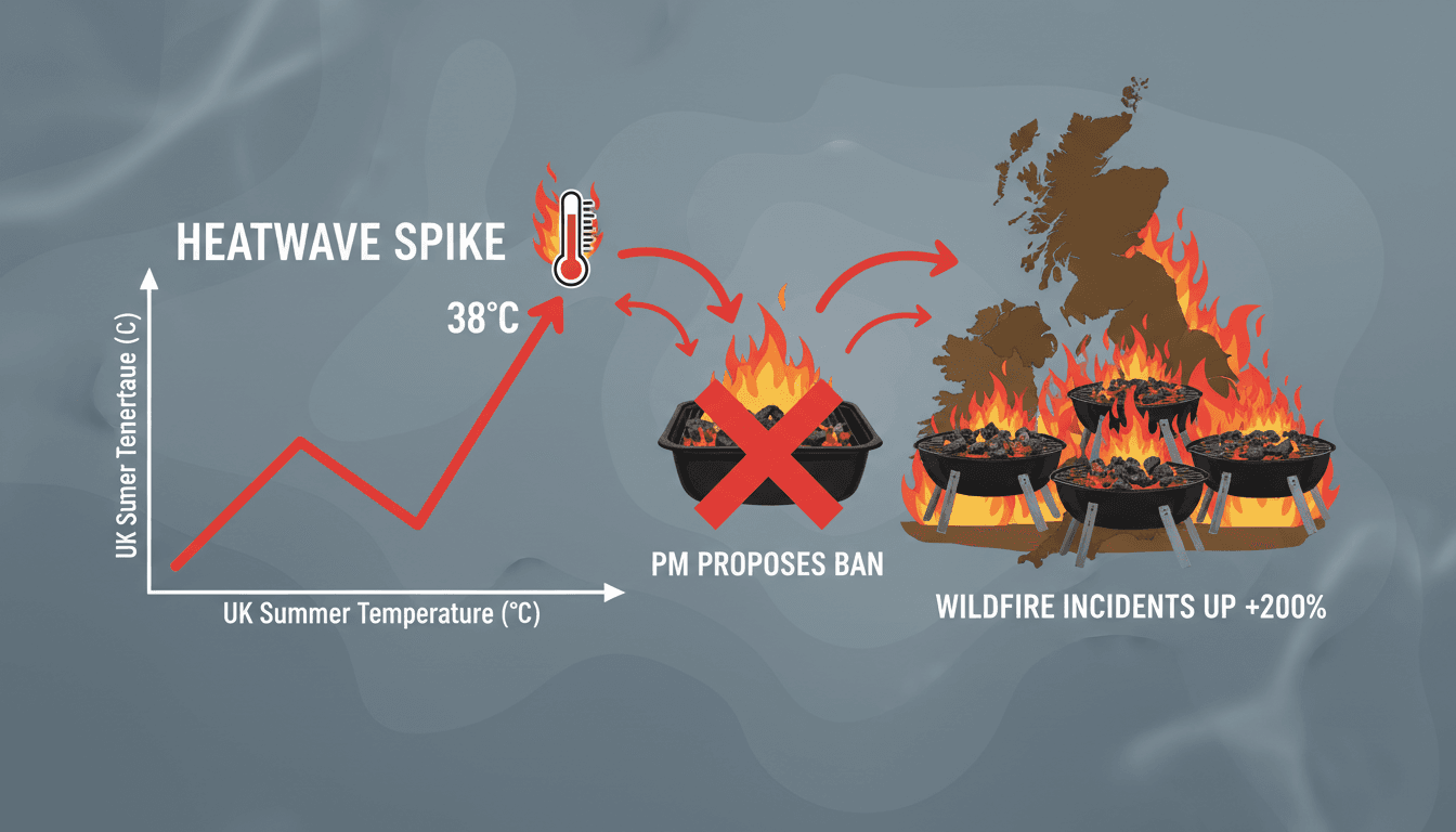 UK Prime Minister Andy Burnham addressing wildfire risks and disposable barbecues