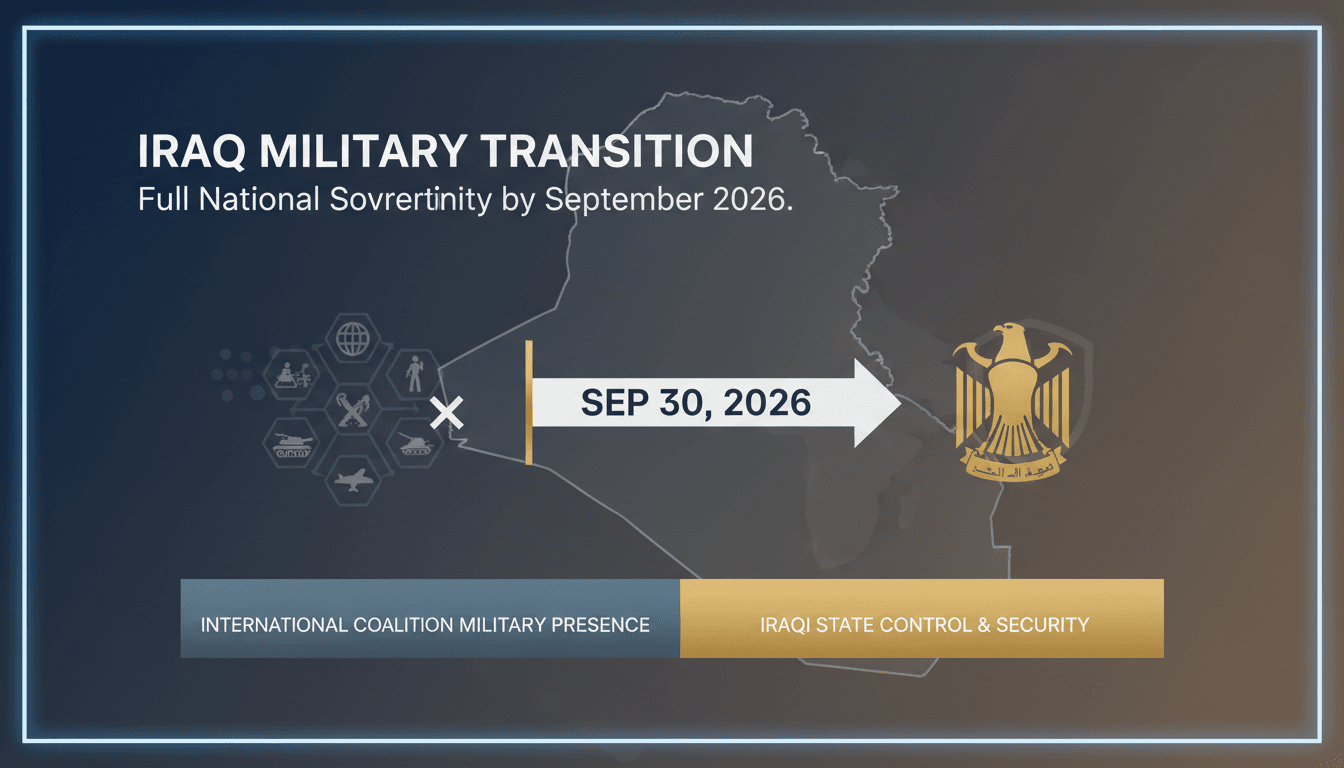 Iraqi Prime Minister Ali Falah Al-Zaydi announcing military withdrawal plans.