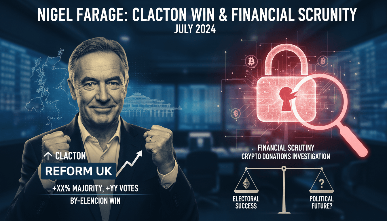 Nigel Farage celebrating his victory in the Clacton by-election.