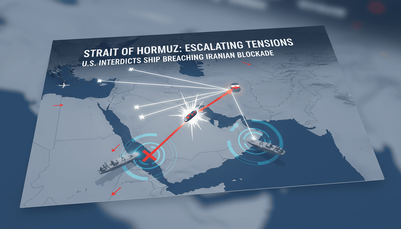 U.S. military engages Panama-flagged ship breaching Iranian port blockade