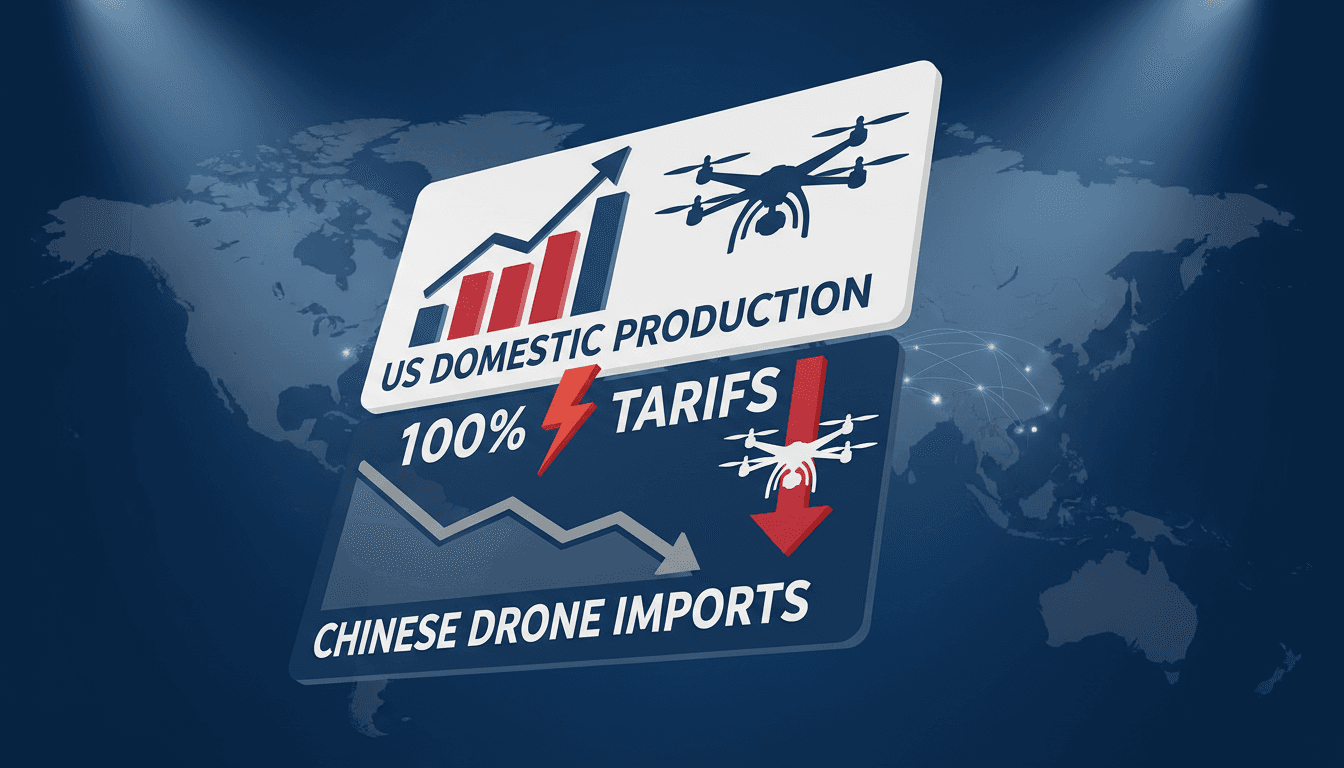 US tariffs on Chinese drone technology announcement