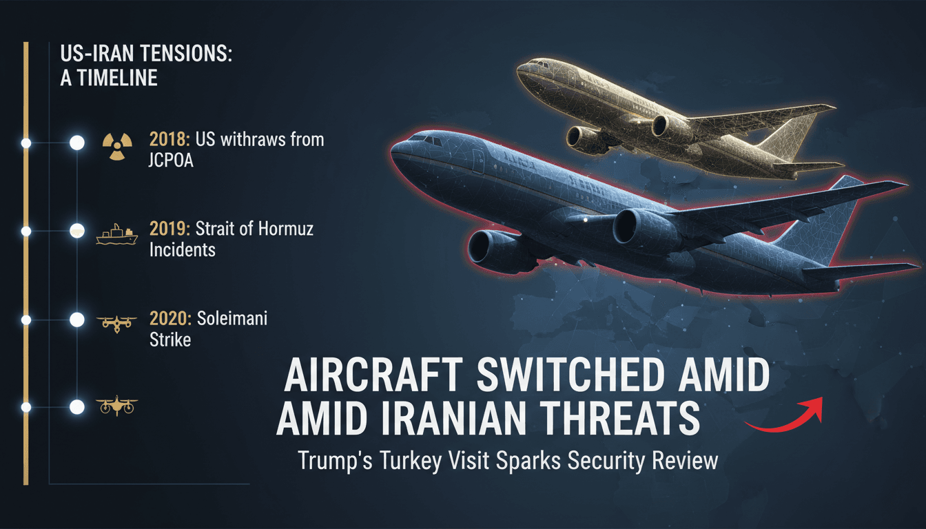 President Trump during his visit to Turkey amidst security concerns.